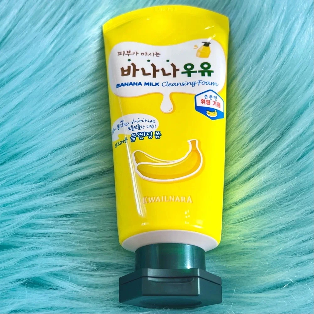 Kwailnara Banana Milk Cleansing Foam Face Wash K Beauty Gentle Cleanser